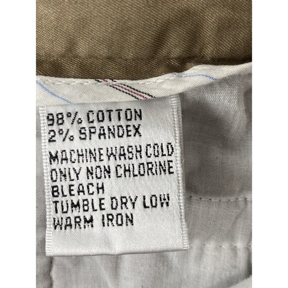 Talbots Pants Womens 8 Khaki Crop Capri Chino Stretch 3 Button Sailor 31x22 - Picture 6 of 15